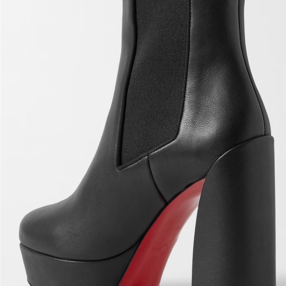 Christian Louboutin Platform Ankle Chelsea Heels 👠 EU 8 US 8 - Picture 2 of 4